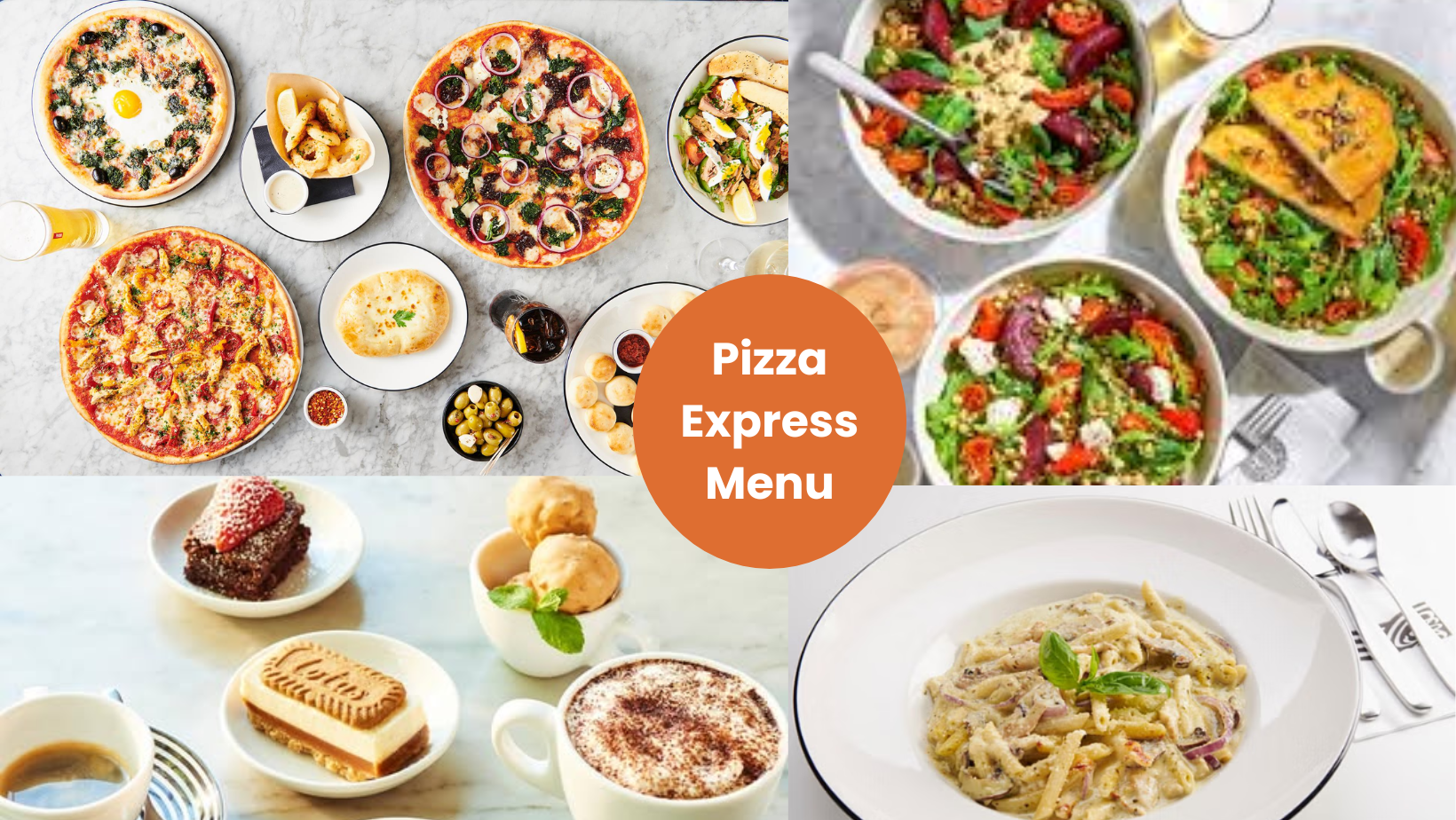 Pizza Express menu explore each items with discounted price.