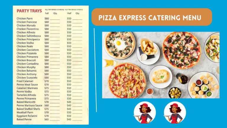 Pizza Express Catering Menu