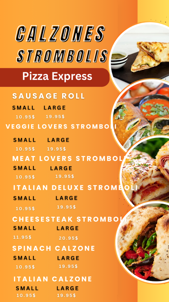 Pizza Express Menu