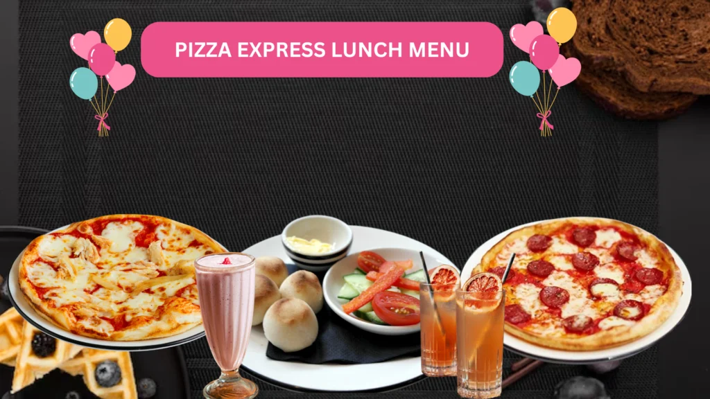 Special for kids food designed at pizza express lunch menu.