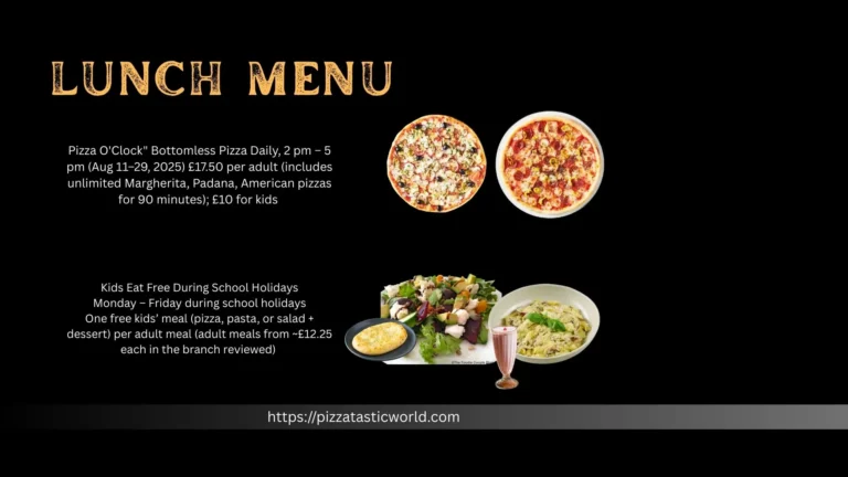 Pizza Express Lunch Menu: Delicious Midday Options You’ll Love